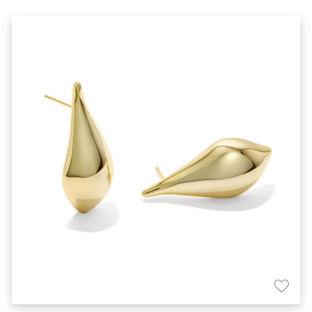 NEW - Kendra Scott Quincy Stud Earrings - Gold